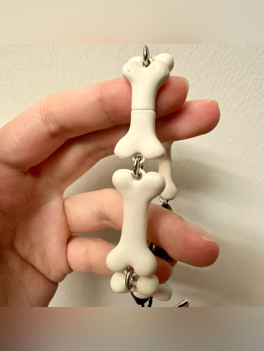 Heaven by Marc Jacobs x Bladee White Bone Link & Amber Stone Bracelet NWT